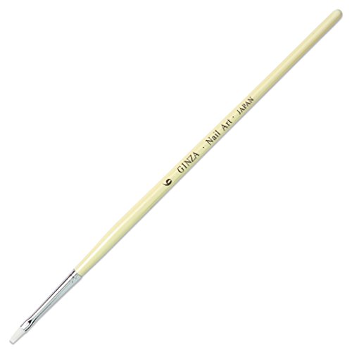 Ginza Japan Premium Acrylic UV Gel Nail Art Salon Pen Flat Brush For Manicure Perdicure #6