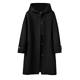 ウール100% コート レディース コート チェスターコート ウールコート アウター ロングコート ロングダッフルコート レディース コート アウター ウールコート レディース 上品 秋冬 (JP, アルファベット, XL, ブラック)