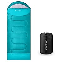 Camping Sac De Couchage, Sac De Couchage 3 Saisons D'Enveloppe Avec Capuche, Intérieur Et
