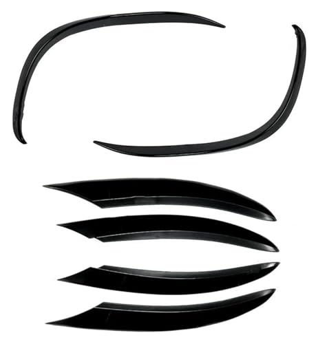 Pare-Chocs Avant Lèvre Benz Classe C Rénovation Spoiler Grille Admission d'Air Gloss Black