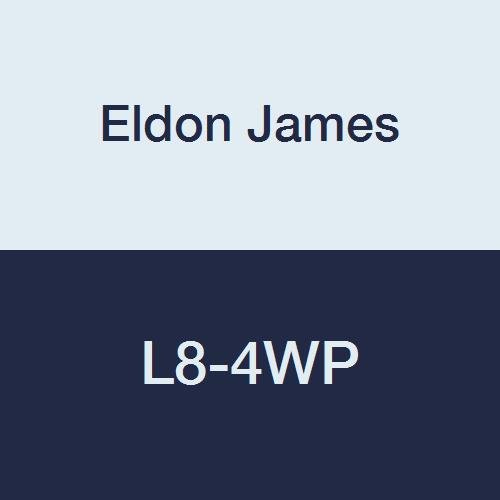 Eldon James L8-4WP White Polypropylene Threaded Elbow, 1/2-14 NPT Thread to 1/4