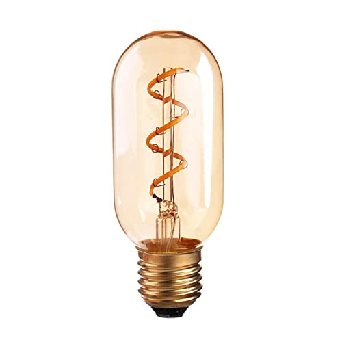 LEDSone LED Bulb E27 Edison Screw Bulb, 4W LED Edison Light Bulbs, Antique Style Retro Spiral Led Filament Bulb, Decorative Light Bulbs Warm White 2200K