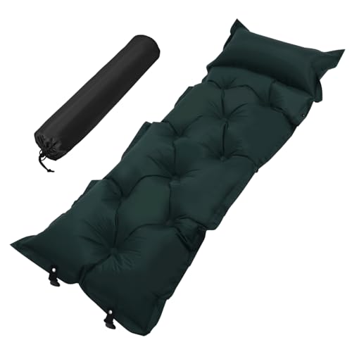 WHAMVOX Camping Mat Self Inflating Sleeping Pad with Pillow Lightweight and Mattress for Outdoor Activities Durable Skin Friendly Surface for Hiking