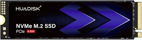 HUADISK 256GB M.2 NVMe SSD Gen4 PCIe�A�ő�3,600MB/�b�AM.2 2280 NVMe PCIe 4.0X4 SSD �q�[�g�V���N�t���A�Q�[�~���O�����\���b�h�X�e�[�g�h���C�u 3D NAND�t���b�V�� PS5�APC�A�m
