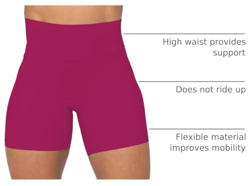 Image of Sunzel No Front Seam High Waist Biker Shorts for Women, Squat Proof Yoga Workout Gym Bike Shorts | 3, 5 Or 8-Inch Inseam, High Waisted, Tummy Control, No Front Seam, Buttery Soft, Compression Fit, Squat Proof