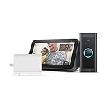 Ring Video Doorbell Wired + Netzteil von Amazon + Echo Show 5 (2. Generation, 2021) Smart Display mit Alexa – HD-Video Türklingel, fortschrittliche Bewegungserfassung, festverdrahtete Installation
