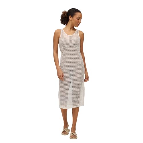 YSABEL MORA Vestido Calado de Tirantes para Verano, Diseño Semitransparente y...