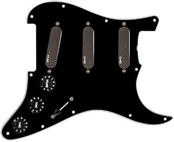 EMG DG20 Total Eclipse Pre-wired Pickguard, Black