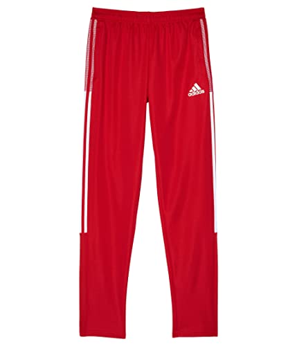 adidas Kids' Tiro Track Pants, Team Power Red/White, Small
