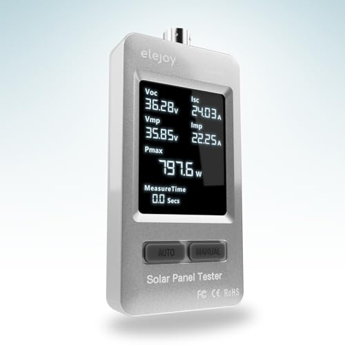 Image of PMA800W Solar Panel Tester, Solar MPPT Meter with Large Ultra Clear LCD, Measuring Range (5~800W, 20~120V, 0~35A), Smart MPPT Tools for Testing Solar PV Panel Data and Troubleshooting