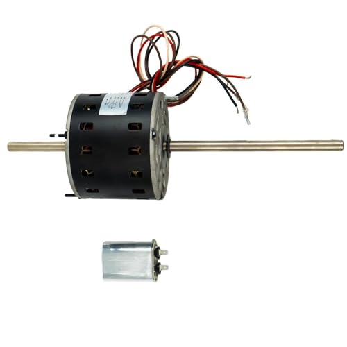 Lesurey Fan Motor D1092 1468-306 1/3 HP, 115 Volts, 3.4 Amps,1675/1080 RPM Fit for Fasco 8333 Series 7855MVA-A11U 1468-3069 Fit for Coleman 6000 8000 Series 7184-0156 7184-0432