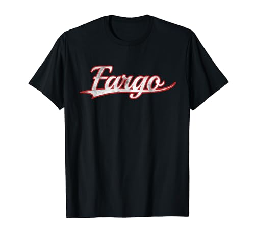 Fargo North Dakota Midwest Vintage Varsity Distressed T�V���c