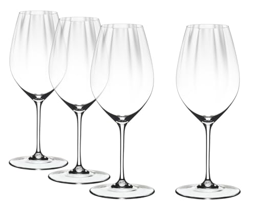 RIEDEL Performance Riesling - Set di 4 bicchieri da vino in cristallo trasparente, prodotti a macchina