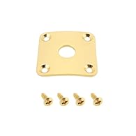 Compatibility: Compatible with Gibson Les Paul 1/4inch , Electric Guitar, etc Size: The socket board is 35x35mm, with a center hole diameter of 10mm Reliable material: The socket board is made of metal, corrosion-resistant, and can be used for a long...