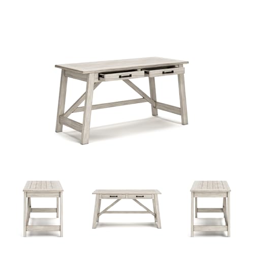 image for Signature Design by Ashley Carynhurst Farmhouse Large Leg Home Office 