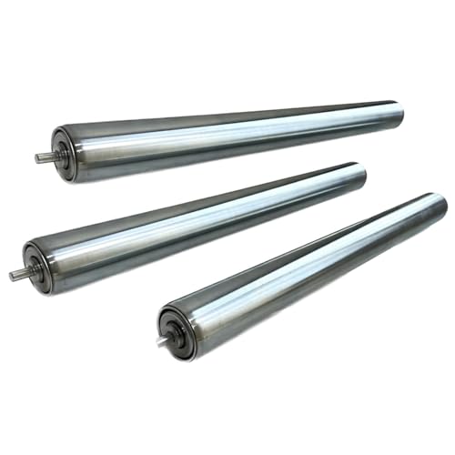 Rouleau de convoyeur 940mm de long avec axe rétractable à ressort intégré