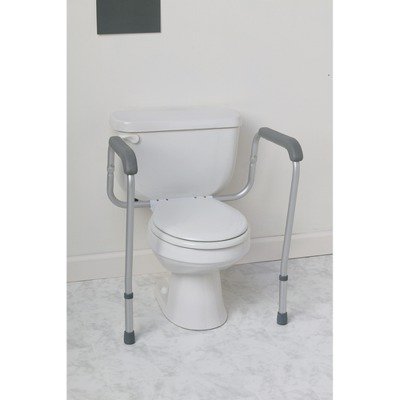 Medline Toilet Handle Safety Rail, Grab Bar for Bathroom, 26" to 31" Adjustable Height, 250-lb. Capacity - Image 6