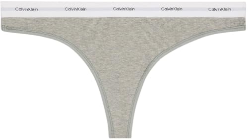 Calvin Klein Thong 0000D1617A Strings, Grey (Grey Heather), S Femme