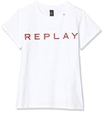  Replay Mädchen SG7479.010.20230 T-Shirt, Weiß (Butter White 012), 140 (Herstellergröße: 10A)