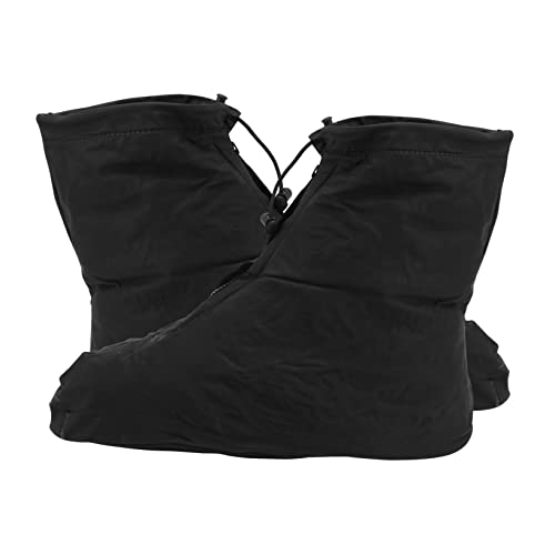 Gogogmee 1 Pair Waterproof Overshoes for Men Rain Boot Covers Comfortable Durable Non-Slip Soles Shoes from Rain Mud