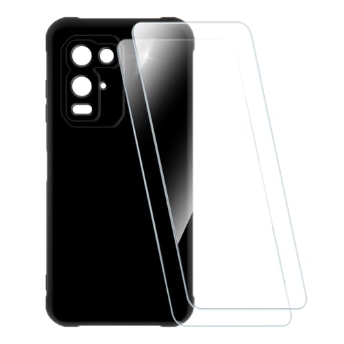 ESACMOT �v�����g�P�[�X + 2�������K���X�t�B���� Blackview Fort 5 �Ƃ̌݊�������, �Ռ��z���\�t�g�J�o�[ HD�N���A (�u���b�N)