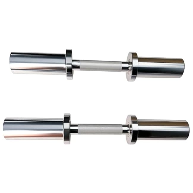 qibylift Olympic Dumbbell Handles Loadable Dumbell Bar Fit 2 Inch Weight Plates Ideal For Home Gym Strength Training Dumbbell Bars Set Of 2