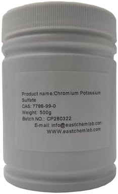 Chromium Potassium sulfate dodecahydrate, Chromium Alum, Potassium Chromium Alum, Crystallization Experiment, Chemical reagents (500g/17.6oz)