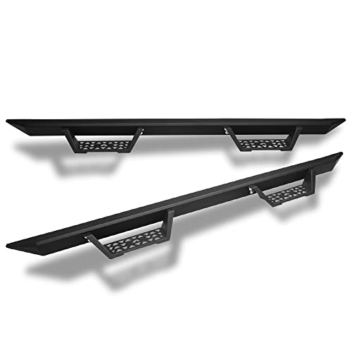Matte Black Modular Drop Step Side Nerf Bars Rail Running Boards For 01-03 Ford F150 SuperCrew (Crew) Cab