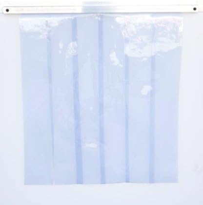 World Manufacturing 06061-G Bar G-Bar Strip Curtain with Aluminum Mount, 40" Length x 0.06" Width x 80" Height