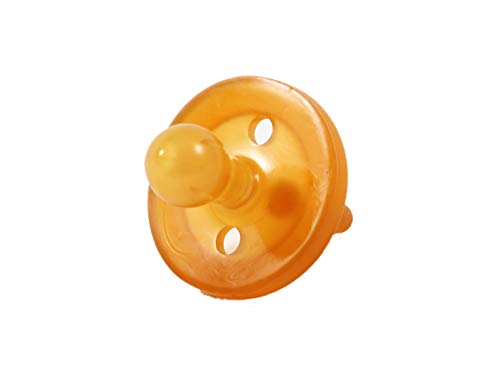 Image of Sweetie Rubber Pacifier Natural Rubber Pacifier Rounded 1 Count Original Natural Rubber Pacifier (6-12 Medium)