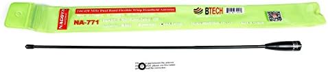 Authentic Genuine Nagoya NA-771 15.6-Inch Whip VHF/UHF (144/430Mhz) Antenna SMA-Female for BTECH and BaoFeng Radios