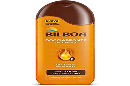 Bilboa, Pflegendes Dusch-Shampoo mit Carrot Öl für Körper und Haar, spendet der Haut Feuchtigkeit und entfernt keine Bräunung, dermatologisch getestet, 220 ml