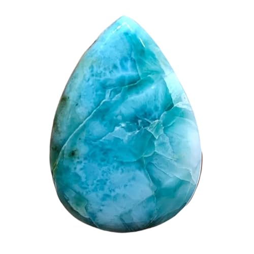 Larimar poire 36x25mm pour créer vos colliers et pendentifs d'été
