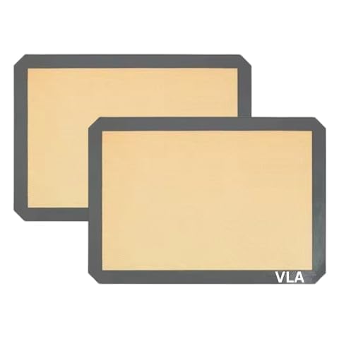 Silicone Mats for Baking Set of 2 Non-Stick Baking Mats Food Safe Cookie Sheet Liners for Effortless Baking Cover