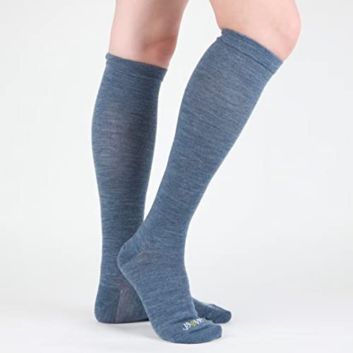 Image of ja vie 80% Merino Wool Ultra Soft 15-20mmHg Graduated Compression Socks for Women & Men