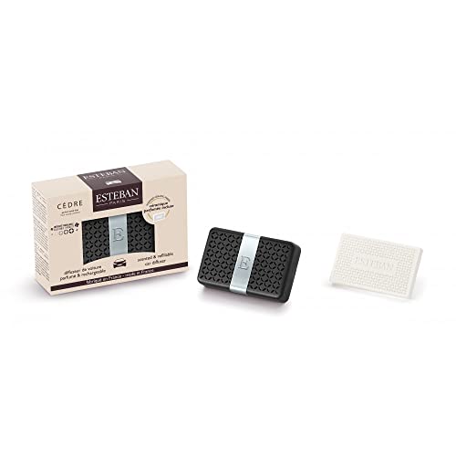 ESTEBAN Diffuseur de Voiture Rechargeable parfumé Cèdre