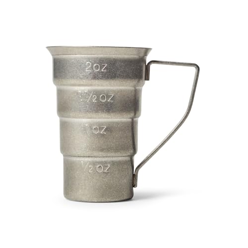 Sur La Table Vintage Stainless Steel Stepped Jigger, Silver