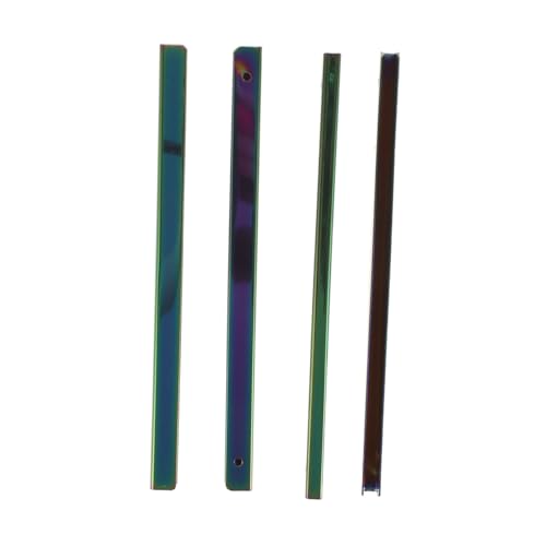 Operitacx Metal Purse Edging Strip 150mm 4pcs DIY Wallet Frame Decorative Corner Protector Bag Edge Trim for Crafting and Repair