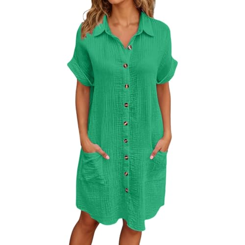 Robe chemisier décontractée ample pour femme active pressée
