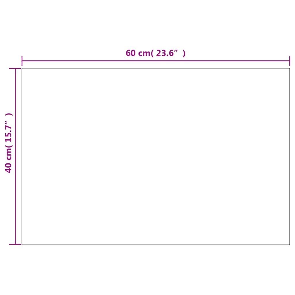 Prostokątne lustro ścienne, zestaw 2 sztuk, 60 x 40 cm, szlifowane krawędzie zapewniają czysty wygląd, minimalistyczne lustro do sypialni, salonu lub garderoby, łatwy montaż