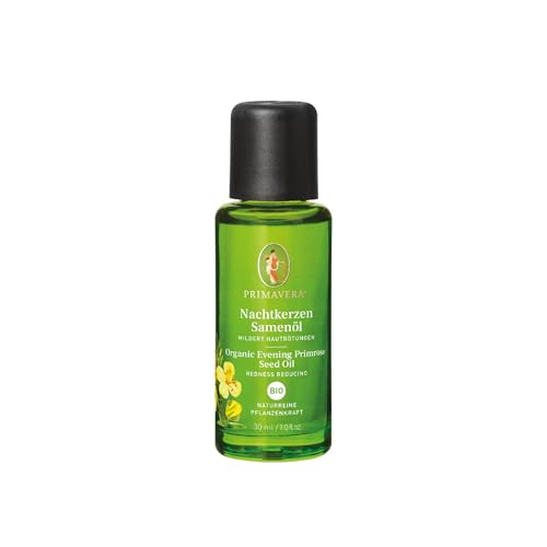 PRIMAVERA Pflegeöl Nachtkerzenöl bio 30 ml – naturreine Pflanzenkraft – Glasflasche – Aromaöl, Körperöl, Naturkosmetik - lindernd, stärkend, stark beruhigend - vegan