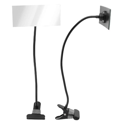 Espejo de seguridad con abrazadera convexo rectangular para PC escritorios y cubículos 2