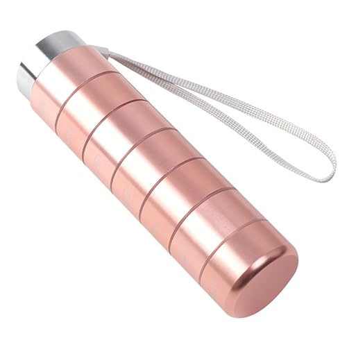 Pastillero de 7 días impermeable de aluminio con compartimentos grabados