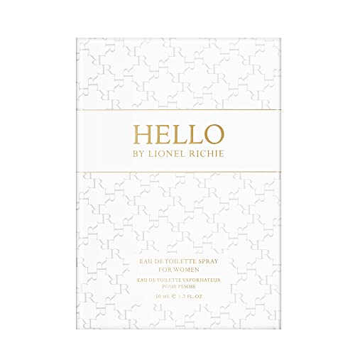 Lionel Richie Hello For Women - A Lush, Sweet, And Indulgent Fragrance - Light, Romantic Floral Chypre Eau De Toilette With Notes Of Pear And Jasmine - Fresh, Feminine, Long Lasting Scent - 1.7 Oz #TOP6
