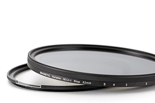 Filtro de vidrio templado 82 mm Kase Wolverine magnético con adaptador estable