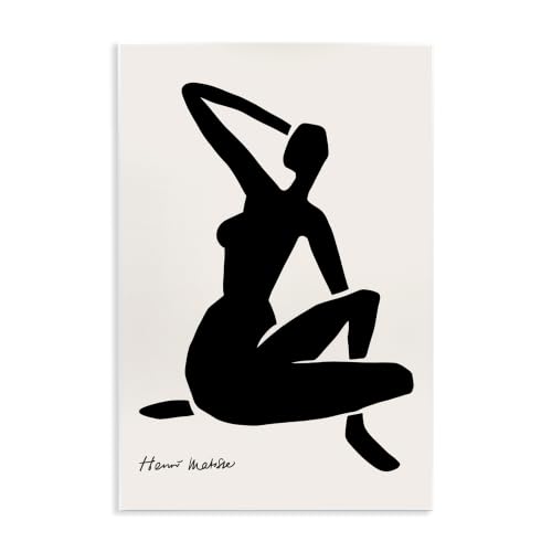 Stupell Industries Historic Matisse Woman Sitting Minimal Silhouette, Design by Ros Ruseva