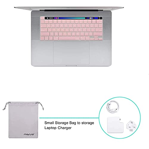 Capa rígida de plástico MosISO e capa de teclado e protetor de tela e bolsa de armazenamento compatí