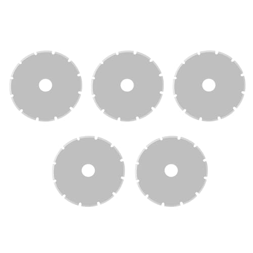 Treki 5 Stück 28mm Rollschneider Ersatzklingen Rollmesser Perforation Rundklingen für Strichlinie, Rollschneider Perforationsklinge Perforiermesser Klingen Perforationsschneider für Papier