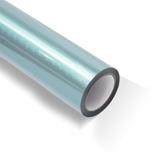 Color Shift Chameleon Vinyl Wrap Roll 50FT x 5FT Dreamy Turquoise Iridescent Car Paint Film - Self-Adhesive Air Release Removable Automotive Decal for Sedan SUV Truck