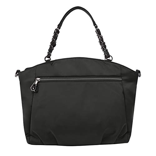 Travelon Satchel Crossbody Bag, Black, 13.5" X 10" X 4" #TOP3